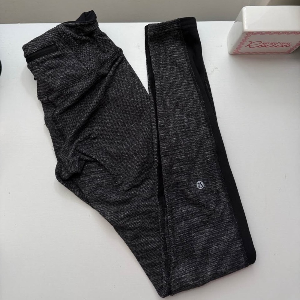 lululemon athletica Black Heathered Leggings